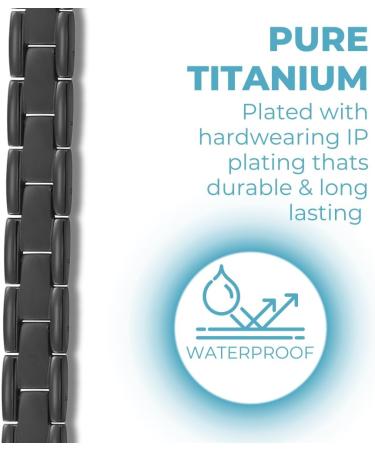 Willis Judd Double Strength Magnetic Bracelet for Men | Adjustable Black Magnetic Bracelets with Sizing Tool - Buy Online on GoSupps.com