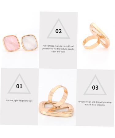 Hohopeti 2 Pi ces Palette Anneau pour Nail Art Marbr e Palette M lange R sine pour Manucure Professionnelle et Amateurs Accessoire Cr atif pour Salon ou Usage Maison - Buy Online on GoSupps.com