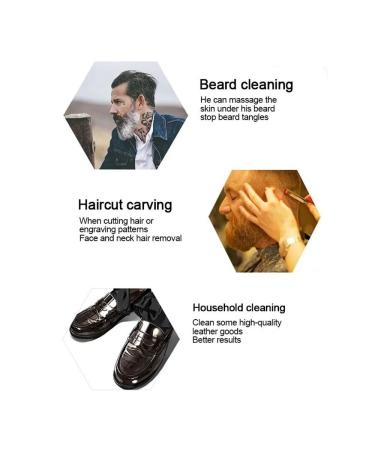 Buy LCKJLJ Men's Hair Brush - Natural Wood Double-Sided Antistatic Styling Comb for Barbers & Shaving Tools (Size M) - Buy Online on GoSupps.com
