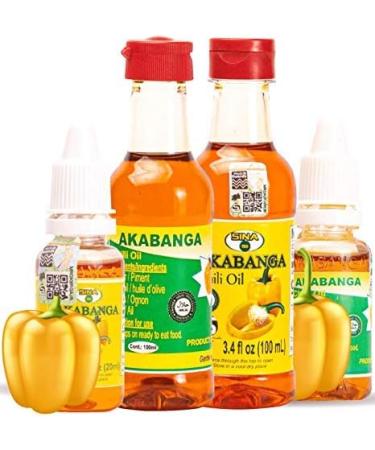 Akabanga Chilli Oil Sauce - Piri-Piri Bird's Eye - 50.000-100.000 Scoville - Rwanda Africa (3 x 100 ml) - Buy Online on GoSupps.com