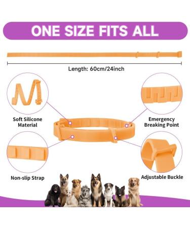 Shop Woyamay Calm Collar for Dogs | Adjustable Luminous Calming Collar with Pheromones | Natural Stress Relief for All Sizes (Orange 1 Piece) - Buy Online on GoSupps.com