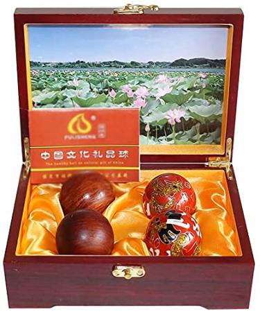 Baoding Balls Massage Ball Set Baoding Balls for Adults Exercise Balls Chinese Health Exercise Stress Balls Baoding Balls Set Chinese Health Exercise Massage Balls for Hand Exercises (F