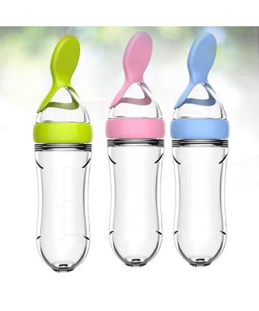 Milist Baby Food Feeder Set - Silicone Pacifier Feeder & Squeeze Spoon for Infants & Toddlers | 3-Piece Dietary Supplement Set - Buy Online on GoSupps.com