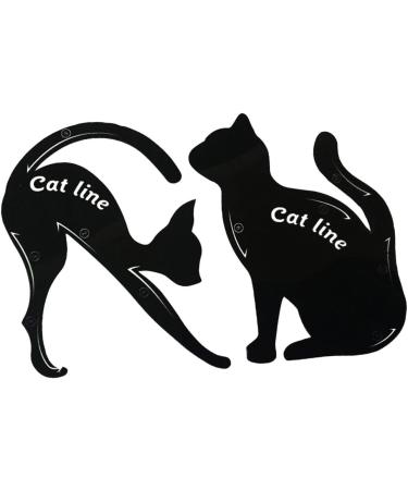 KALLORY Stencils 2pcs Eyeshadow Stencil Eye Stencil Eyeliner Stencil Mold The Cat Eye Makeup Set - Buy Online on GoSupps.com