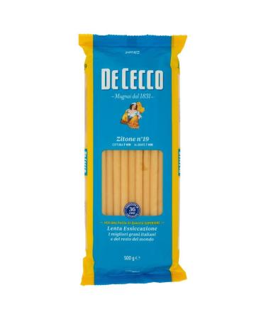 De Cecco Italian Pasta Zitone No.19 500g (Pack of 10)