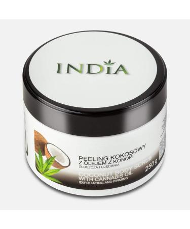 INDIA Coconut Body Scrub with Cannabis Oil 250g - Buy Online on GoSupps.com