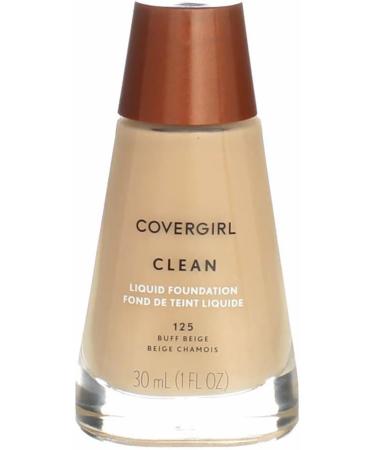 CoverGirl Clean Liquid Foundation 125 Buff Beige 1oz - Lightweight Coverage for Flawless Skin - Buy Online on GoSupps.com