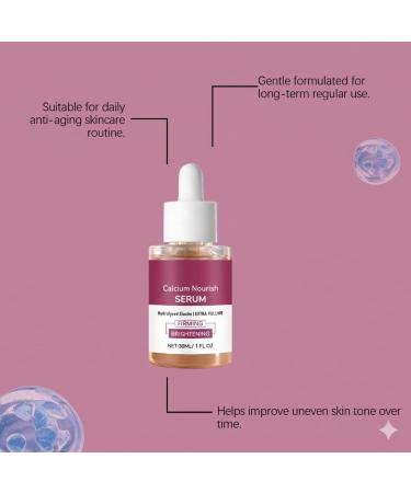  HNYXEQJL Multi-collagen anti-aging serum for eyes and face long-lasting moisturizing treatment brightening and firming face serum nourishing and smoothing anti-aging day cream with calcium - Buy Online on GoSupps.com