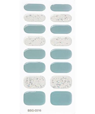 Semi Cured Gel Nail Stickers Set Natural Gloss Gel Nail Strips | Full Nail Wraps for Women Nails Art Fingernail Manicure Stickers Long Lasting Easy to Apply Adhesion - Buy Online on GoSupps.com