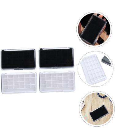 Beatifufu 4pcs Box Empty Eye Shadow Box Square Griddle Pan Eyeshadow Pallet Diy Eye Shadow Case Pigment Blush 11.5x6.7cm As Shown - Buy Online on GoSupps.com