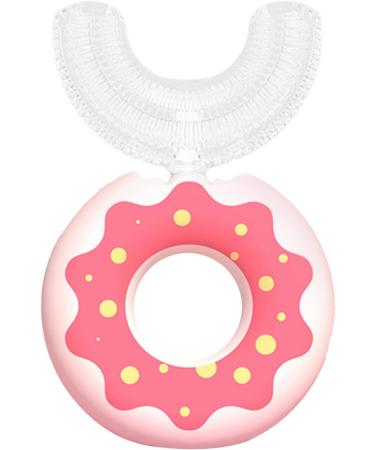 Manual Toothbrush with U-Shaped Bristles for Kids Bulk Car Shaped Donut Shaped Handle Soft Silicone Toothbrush Head 360 Thorough Cleaning (D L (7 12 Years) 1 PC) - Buy Online on GoSupps.com