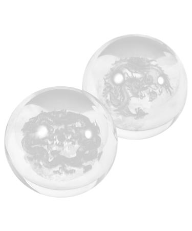 Iwowhero 2 Healthy massage balls Practical massage balls Glass ball Palm massage balls Handballs Portable handballs Hand exercise balls Hand exercise booths smooth