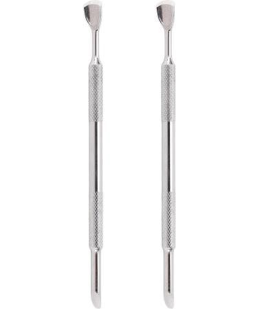 2 Set Cuticle Pusher Set Dead Skin Removal Versatile Cuticle Pusher Nail Polisher Finger Divider for Home Nail Salon - Buy Online on GoSupps.com