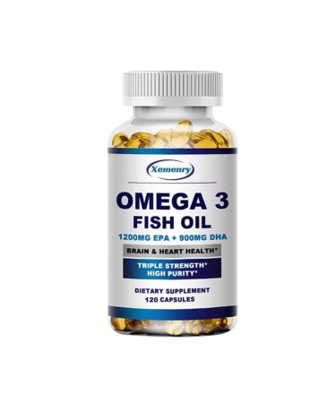 Omega 3 Fish Oil Capsules 6330mg (120 Capsules) with EPA & DHA - 3X Power, Max Power