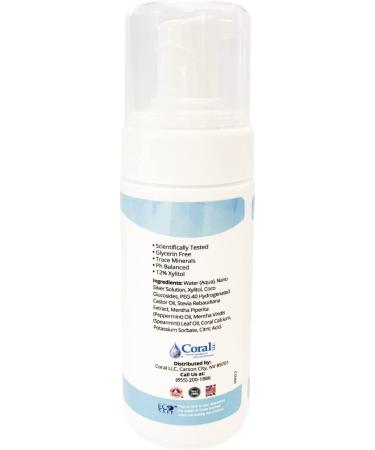 Coral White Nano Silver Foaming Toothpaste - Fluoride & Xylitol, SLS/Glycerin Free (Mint, 50ml) - Buy Online on GoSupps.com