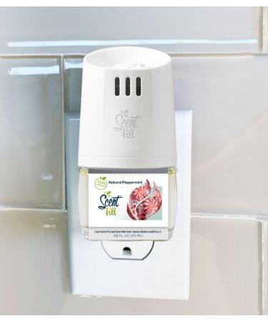 Buy Scent Fill 100% Natural Fresh Peppermint Plug-in Starter Kit | 4 Refills & Diffuser International Shipping Available - Buy Online on GoSupps.com
