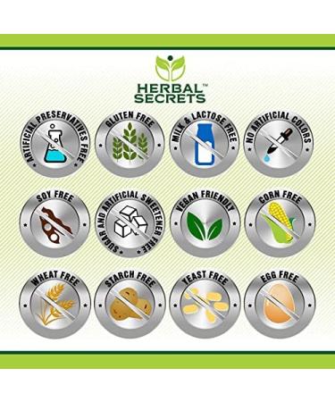 Herbal Secrets Turmeric Curcumin Supplement | 1000 Mg Per Serving | 120 Veggie Capsules | Blend of Turmeric Powder & Turmeric Extract | Non-GMO | Gluten Free | Made in USA - Buy Online on GoSupps.com