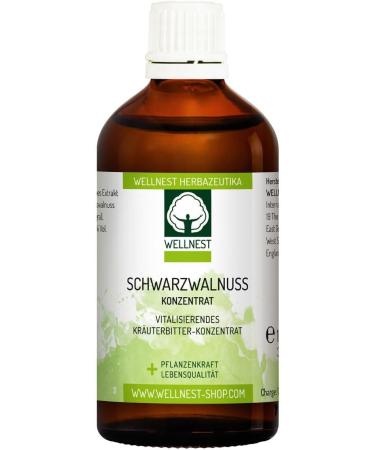  Wellnest Black walnut concentrate (1 x 100 ml) natural vegan handmade in Germany - Buy Online on GoSupps.com