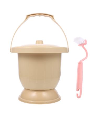Zerodeko 1pc Children's Toilet Travel Urine Pot Female Urine Bottle Female Urinals Hospital Home Bed Pan Stool Bed Potty Urinal Urine Buckets Pee Pot Bucket Aldult Toilet Seat Woman Plastic Khaki