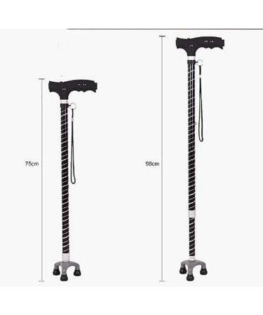 Canes Multi-Functional Cane for Elderly Retractable Crutches Lightweight Walking Stick Three-Corner Anti-Skid Cane with Aluminium Camping Hiking Pole - Buy Online on GoSupps.com