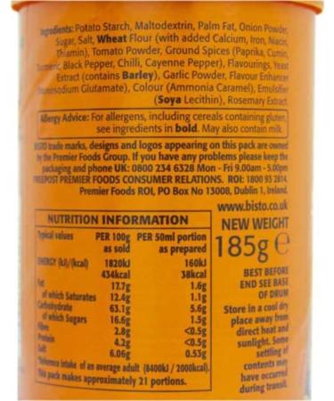 Sauce Granuals Bundle with Bisto Cheese Sauce 185g Curry Sauce 185g and Parsley Sauce 185g x1 (3 Pack) - Buy Online on GoSupps.com
