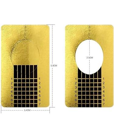 Self-Adhesive Nail Stencil Roll - 500 Pieces Gold Foil Modeling Templates for Nail Art & Gel Extensions - International Shipping Available - Buy Online on GoSupps.com