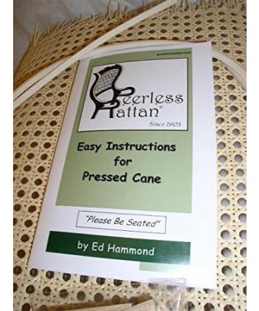 Pressed Cane Webbing Kit - 18x18 Fine Open Mesh, 6' 8 Spline, 5 Wood Wedges, Instruction Booklet by Ed Hammond - Buy Online on GoSupps.com