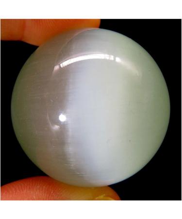 Ornament 1pc Natural White Cat Eye Stone Quartz Crystals Sphere Balls for Gift (Color : 1pc 90-100mm) - Buy Online on GoSupps.com