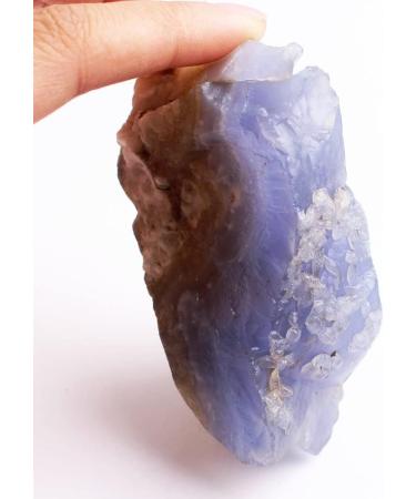Natural 1 Pack Natural Blue Chalcedony Rough Kyanite Coarse Banded Agate Stone Rock Home Decor ningxiao (Size : 71-100g) - Buy Online on GoSupps.com