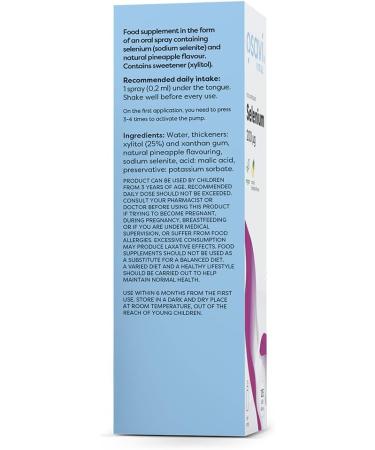 Selenium Oral Spray 200mcg (Pineapple) - 25 ml. - Buy Online on GoSupps.com