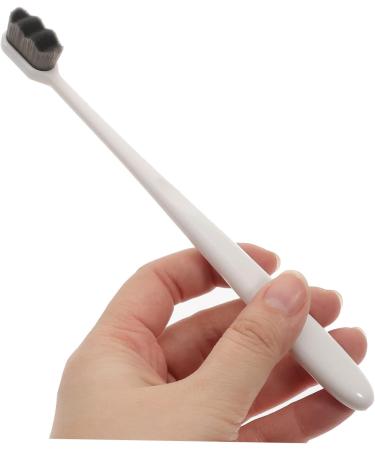 Gatuida 4-Pack Soft Camping Toothbrushes - Aesthetic Toothbrushes with Soft Bristles for Adults - Round Tube Design - White - Buy Online on GoSupps.com