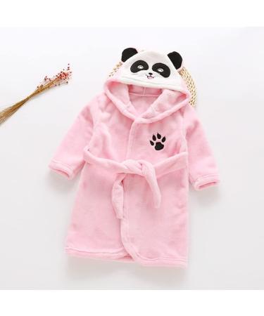 Miyanuby Soft Flannel Panda Baby Bathrobe | Long Arm Hoodie Nightwear for Boys & Girls (4-5 Years) - Perfect Gift! - Buy Online on GoSupps.com