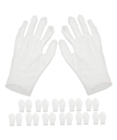 HONMEET 12 Pairs Moisturizing Gloves Work Gloves Working Gloves Moisturizing Overnight Gloves Cotton White