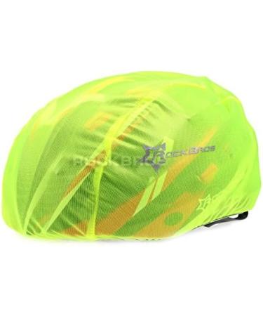 Yellow Helmet Cover Set - 2 Waterproof Bicycle Helmet Protectors | Reflective Logo for Safety | Adjustable Cord for Rain Wind & Sun Protection - Buy Online on GoSupps.com