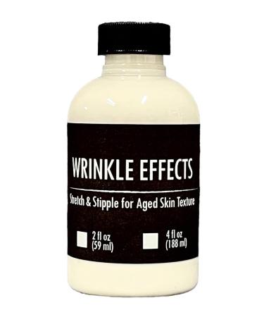 Wrinkle Effects Liquid 4 oz- Age Stipple Latex - Special Effects Makeup Instantly Creates Face Wrinkles and Realistic Old Age Skin Texture - Dries Clear - Theatrical Film Stage