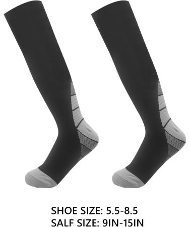 CHEERYMAGIC Compression Socks - Medical Grade Athletic Fit for Men & Women - Running, Sports, Nurses, Travel - Grey-S/M - Buy Online on GoSupps.com