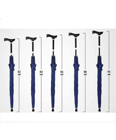 Umbrella Crutches Telescopic Walking Sticks Aluminum Canes Fiberglass Dual 8 Bone Sun Weatherproof Non-Slip Blue 82Cm Automatic Travel Mountaineering Everything is fine Warm Life - Buy Online on GoSupps.com