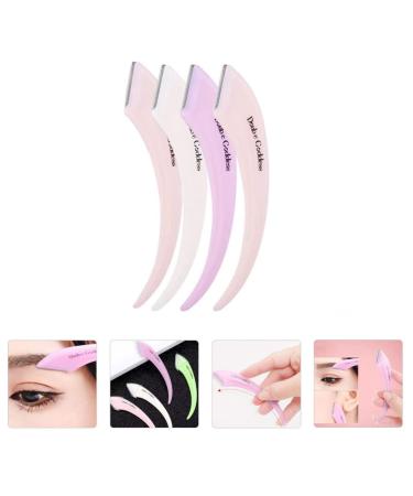 Beaupretty Eyebrow Tools - 4 Pieces Face Razor Set for Women | Travel Brow Shaver & Trimmers | Perfect Retouching Makeup Accessories - Buy Online on GoSupps.com
