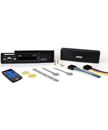 Pyle PLCD43BTM Marine Stereo Receiver - Bluetooth, Wireless Music Streaming, Hands-Free Calling, CD/MP3/USB/AUX, AM/FM Radio - Black - Buy Online on GoSupps.com