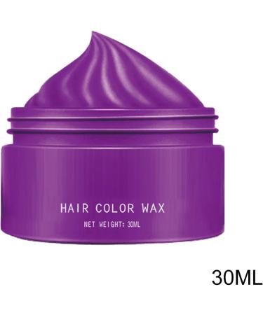Hair Color Wax 30 ml Temporary Hair Color Washable Styling Cream for Everyone Party Cosplay Halloween Purple C - Buy Online on GoSupps.com