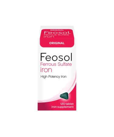 Feosol Ferrous Sulfate Iron Tablets Original 120 TB - Buy Packs and Save (Pack of 2)