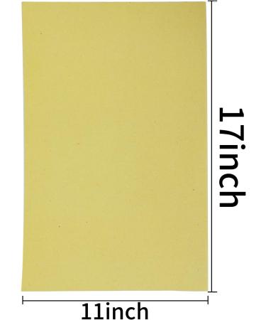 Nuatpetin Gravel Paper for Bird Cage 40 Pcs 11x17 Bird Cage Paper Liner Large Sand Calcium Paper Bird Grinding Sandpaper Disposable Clean Cushion Pads Sandpaper for Parrot Budgie Conure Cockatiel 40 Pcs Goose yellow - Buy Online on GoSupps.com