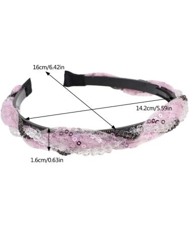 hgnxa Sequined Lace Hair Hoop for Women Korean Style Rhinestones Headband Nonslip Sweet Hairband Casual Wear Mesh Headwear Black - Buy Online on GoSupps.com