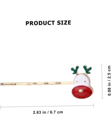PRETYZOOM 3 Christmas Hair Clips Christmas Hair Barrettes Hair Barrettes for Girls Holiday Hair Clips Kids Barrettes for Hair Nativity Pin Santa Pin Snowman Hairpins Metal Elk Miss Decorate - Buy Online on GoSupps.com