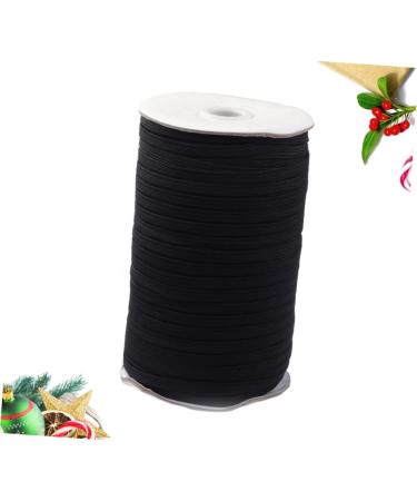 Gatuida Black Elastic Belt & 1 Roll Earrings Elastic Rope - Braided Flat Elastic Accessories for Ear Hooks | Shop Internationally - Buy Online on GoSupps.com