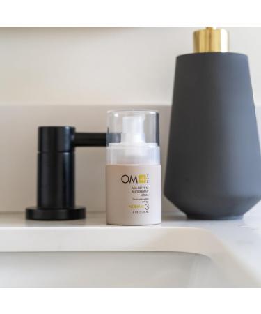 OM4 Normal STEP 3: Age-Defying Antioxidant Serum for Men | Anti-Aging Vitamin C Solution | Refines Fine Lines & Wrinkles - Buy Online on GoSupps.com