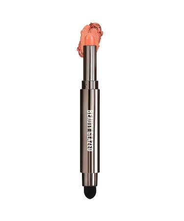 Beauty Glazed 2 in 1 Cream Eyeshadow Stick with Makeup Sponge Brush Matte Shimmer Cream Eyeshadow Pencil Crayon Eye Brightener Stick  Cruelty-Free Cosmetics Eye Shadow Stick Makeup (02 ORANGE)
