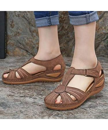 Buy Creev Ladies Wedges - Comfortable Adjustable Sandals for Women | Casual Hollow Round Toe Design | Perfect for Everyday Wear - Buy Online on GoSupps.com