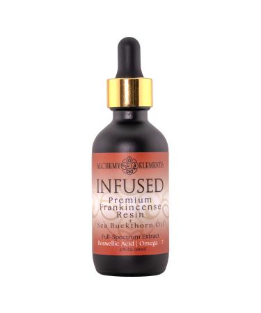 Alchemy Elements Frankincense Extract Infused Botanical Oils Resin-Crafted Extract Organic Jojoba Sea Buckthorn or Castor Oil Topical Body & Facial Oil 2 oz (Sea Buckthorn Oil)