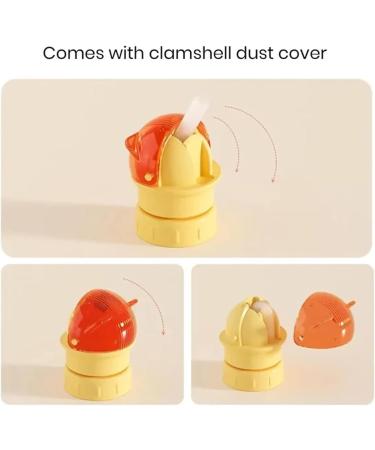 Reusable Children Beverage Water Bottle Straw Lid Water Bottle Twist Cover Cap With Straw Protects Kids Mouth No Spill Silicone Water Bottle For Most Beverage Bottles (Green 2PCS) - Buy Online on GoSupps.com